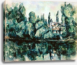 Постер Сезанн Поль (Paul Cezanne) Берег Марны