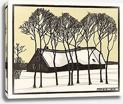 Постер Джули де Грааг (совр) Ферма в снегу (1918)