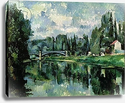 Постер Сезанн Поль (Paul Cezanne) The Banks of the Marne at Creteil, c.1888