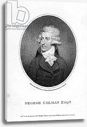 Постер Школа: Английская 18в. George Colman the Younger, engraved by William Ridley, 1797