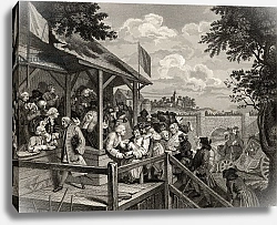 Постер Хогарт Вильям (последователи) The Polling, engraved by George Presbury, from 'The Works of William Hogarth', published 1833