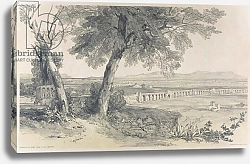 Постер Лир Эдвард Campagna of Rome from Villa Mattei, from Views in Rome and its Environs, 1841,
