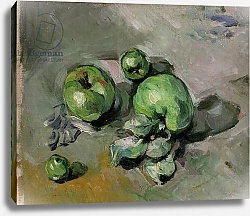 Постер Сезанн Поль (Paul Cezanne) Green Apples, c.1872-73