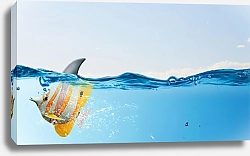 Постер Экзотическая рыбка в воде