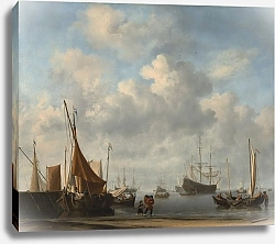 Постер Вельде Вильям Entrance to a Dutch Port