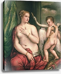 Постер Тициан (Tiziano Vecellio) Leda and the Swan