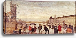 Постер Школа: Фламандская 17 в. Skaters on the Seine in 1608