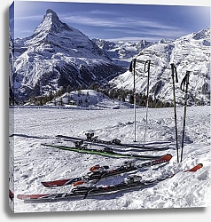 Постер Лыжи и палки