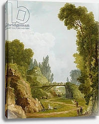 Постер Робер Юбер The Rustic Bridge, Château de Méréville, France, c.1785