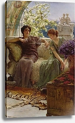 Постер Альма-Тадема Лоуренс (Lawrence Alma-Tadema) Unwelcome Confidence, 1895