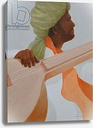Постер Селигман Линкольн (совр) Sitar player, green turban