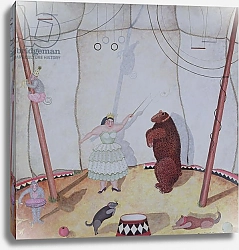 Постер Стюарт Мари (совр) Lady with Dancing Bear, 1980