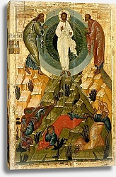 Постер The Transfiguration of Our Lord, Russian icon from the Holy Theotokos Dormition Church on the Volotovo field near Novgorod