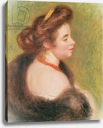 Постер Ренуар Пьер (Pierre-Auguste Renoir) Portrait of Madame Maurice Denis, 1904
