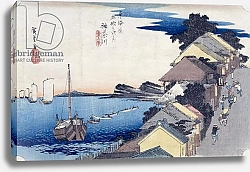 Постер Утагава Хирошиге (яп) Kanagawa: View of the Ridge, from the series '53 Stations of the Tokaido', 1834-35