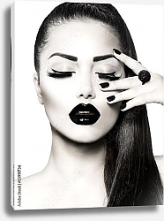 Постер Черно-белый макияж 