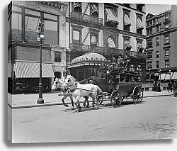 Постер Неизвестен A 5th Ave stage, New York, N.Y., c.1900-10