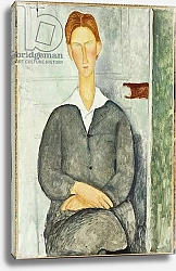 Постер Модильяни Амедео (Amedeo Modigliani) Young Man with Red Hair, 1919