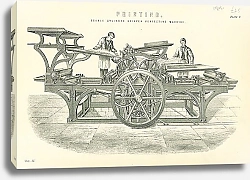Постер Двухцилиндровая печатная машина