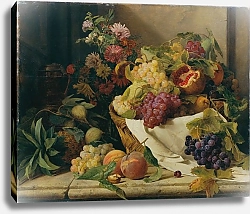 Постер Амон Розалия Stillleben mit Früchten und Blumen