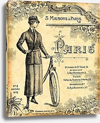 Постер Fond Bicyclette 1900