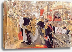 Постер Серов Валентин The Crowning of Emperor Nicholas II in the Assumption Cathedral, 1896 1