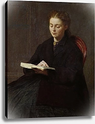 Постер Фантен-Латур Анри Reading, 1863