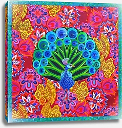 Постер Таттерсфильд Джейн (совр) Peacock and pattern, 2015,