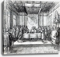 Постер Холбейн Ханс, Младший Henry VIII in his privy chamber