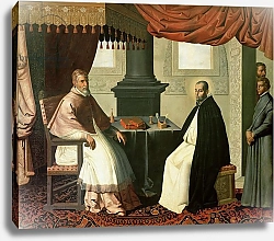 Постер Зурбаран Франсиско St. Bruno and Pope Urban II 1630-35