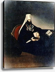 Постер Школа: Русская 19в. Portrait of the Metropolitan Philaret