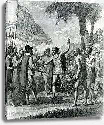 Постер Вест Бенджамин An Indian Cacique of the island of Cuba addressing Columbus concerning a future state, 1794