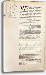 Постер Школа: Америка (18 в) The United States Constitution, 1787 2
