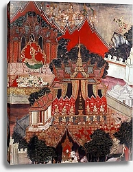 Постер Школа: Тайская Scenes from the life of Buddha, mid 19th century