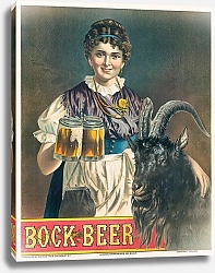 Постер Шиле Генри Bock Beer, original Bavarian beer girl & bock