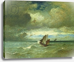 Постер Дюпре Жюль Choppy Sea, c.1870