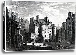 Постер Насмиф Александр Old Tolbooth, Edinburgh, engraved by Edward Finden