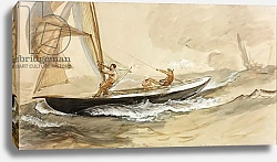 Постер Хеми Чарльз Study of a Racing Yacht