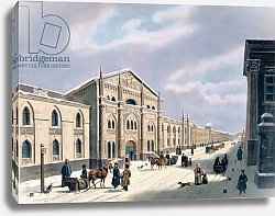 Постер Школа: Русская 19в. The Synodal Printing house at Nikolyskaya street on Moscow, 1840s