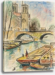 Постер Беле де Пьер Notre-Dame et le pont Saint-Michel