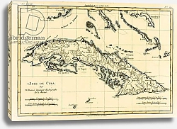 Постер Бонне Чарльз (карты) Cuba,  1780