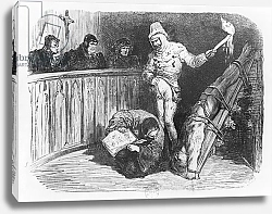 Постер Доре Гюстав Scene of Inquisition, illustration from the 'Essais' by Michel Eyquem de Montaigne