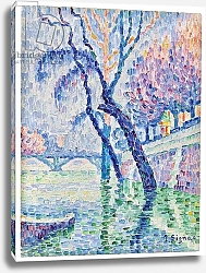 Постер Синьяк Поль (Paul Signac) Pont des arts, Inondation, 1930