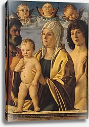 Постер Беллини Джованни The Virgin and Child with St. Peter and St. Sebastian, c.1487