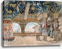 Постер Васнецов Виктор Stage design for Nikolai Rimsky-Korsakov's opera 'The Snow Maiden', 1883