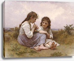 Постер Бугеро Вильям (Adolphe-William Bouguereau) Идиллия детства