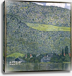 Постер Климт Густав (Gustav Klimt) View of a Chateau Unterach on Lake Attersee, 1915