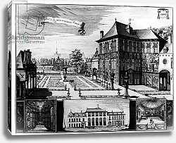 Постер Школа: Английская, 17в. View of the Hilwerue House belonging to Peter Paul Rubens 1692