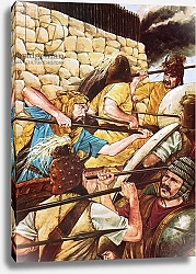 Постер Хук Ричард (дет) Mycenaean warriors fighting