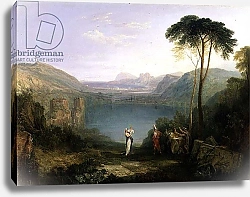 Постер Тернер Уильям (William Turner) Lake Avernus: Aeneas and the Cumaean Sibyl, c.1814-5